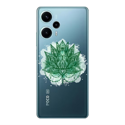 Xiaomi Poco F5 Witch leaf Transparent Silicone TPU Θήκη