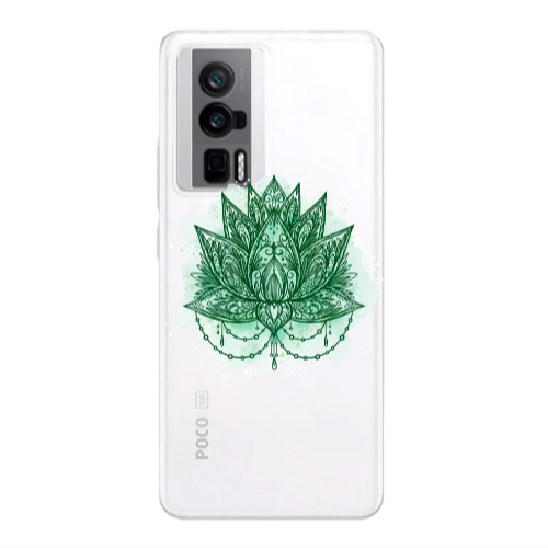 Xiaomi Poco F5 Pro Witch leaf Transparent Silicone TPU Θήκη