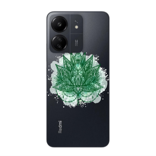 Xiaomi Redmi 13C Witch leaf Transparent Silicone TPU Θήκη