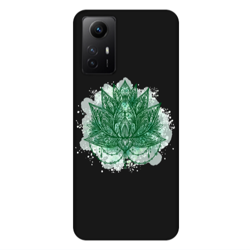 Xiaomi Redmi Note 12s Witch leaf Black Colored Silicone TPU Θήκη