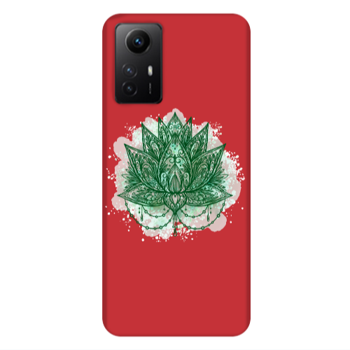 Xiaomi Redmi Note 12s Witch leaf Red Colored Silicone TPU Θήκη