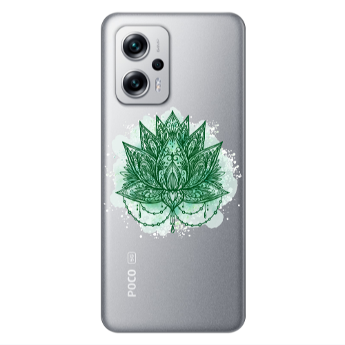 Xiaomi Poco X4 GT Witch leaf Transparent Silicone TPU Θήκη