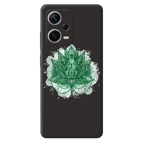 Xiaomi Poco X5 Witch leaf Black Colored Silicone TPU Θήκη