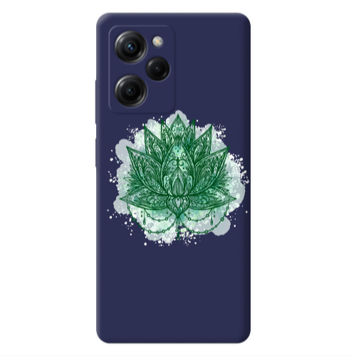 Xiaomi Poco X5 Pro Witch leaf Dark blue Colored Silicone TPU Θήκη