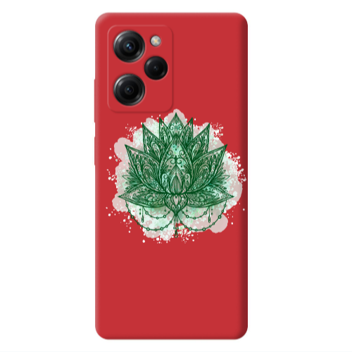 Xiaomi Poco X5 Pro Witch leaf Red Colored Silicone TPU Θήκη