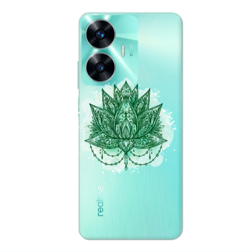 Realme C55 Witch leaf Transparent Silicone TPU Θήκη