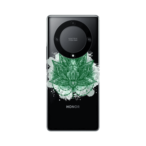 Honor Magic5 Lite 5G Witch leaf Transparent Silicone TPU Θήκη