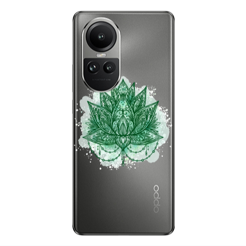 Oppo Reno10 5G Witch leaf Transparent Silicone TPU Θήκη