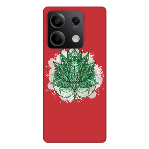Xiaomi Redmi Note 13 5G Witch leaf Red Colored Silicone TPU Θήκη