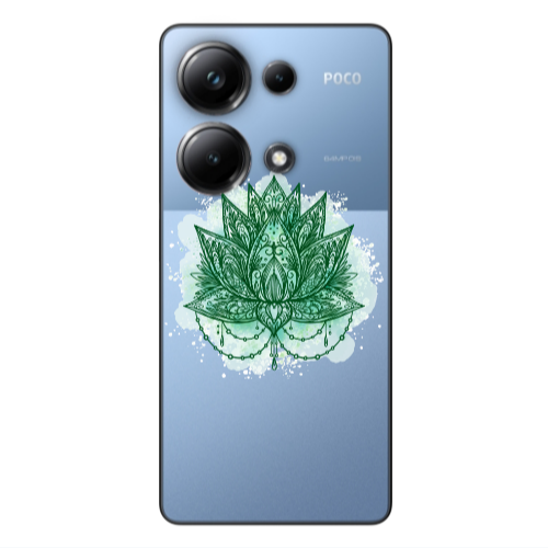 Xiaomi Poco M6 Pro 4G Witch leaf Transparent Silicone TPU Θήκη