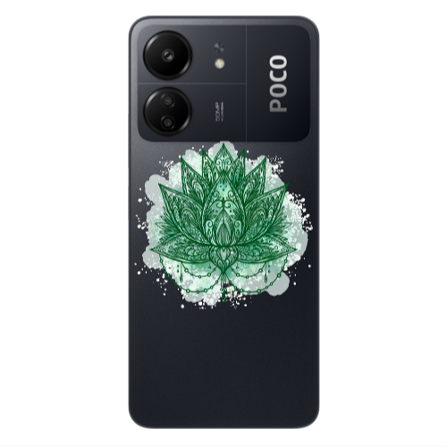 Xiaomi Poco C65 Witch leaf Transparent Silicone TPU Θήκη