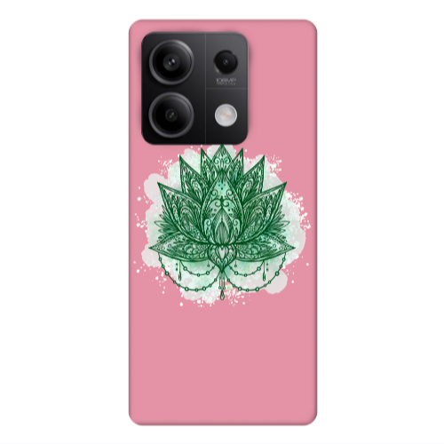 Xiaomi Redmi Note 13Pro 5G Witch leaf Pink Colored Silicone TPU Θήκη