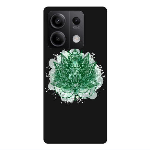 Xiaomi Redmi Note 13Pro 5G Witch leaf Black Colored Silicone TPU Θήκη