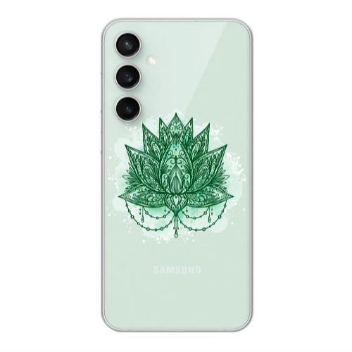 Samsung S24 FE Witch leaf Transparent Silicone TPU Θήκη