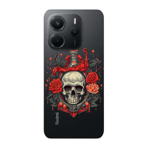 Xiaomi Redmi Note 14 Flower head Transparent Silicone TPU Θήκη