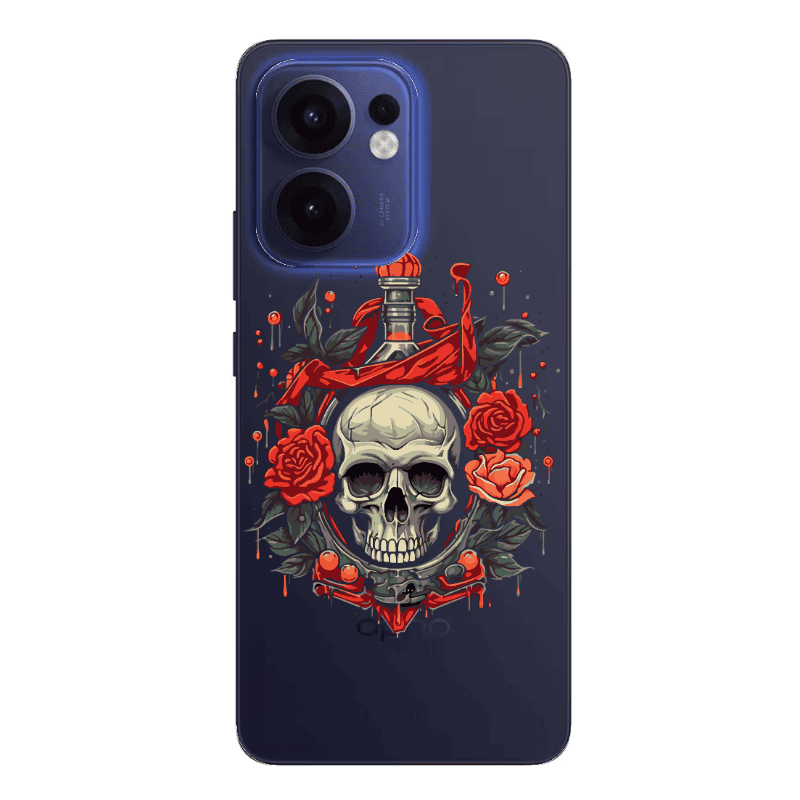 Oppo Reno13 FS Flower head Transparent Silicone TPU Θήκη