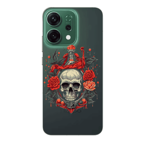 Oppo RENO 14 Flower head Transparent Silicone TPU Θήκη