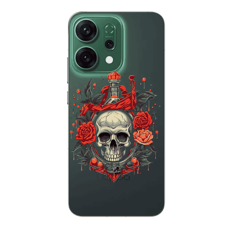 Oppo RENO 14 Flower head Transparent Silicone TPU Θήκη
