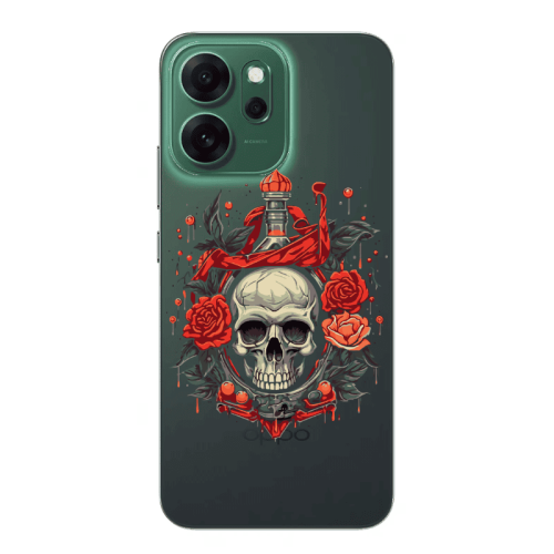 Oppo 14 F Flower head Transparent Silicone TPU Θήκη