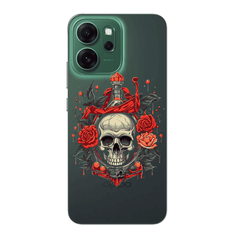 Oppo 14 F Flower head Transparent Silicone TPU Θήκη