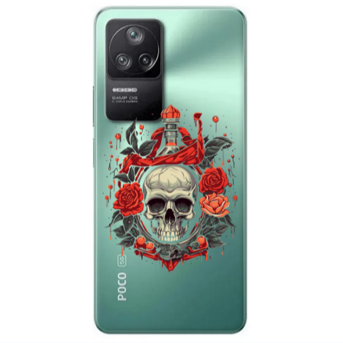 Xiaomi Poco F4 Flower head Transparent Silicone TPU Θήκη