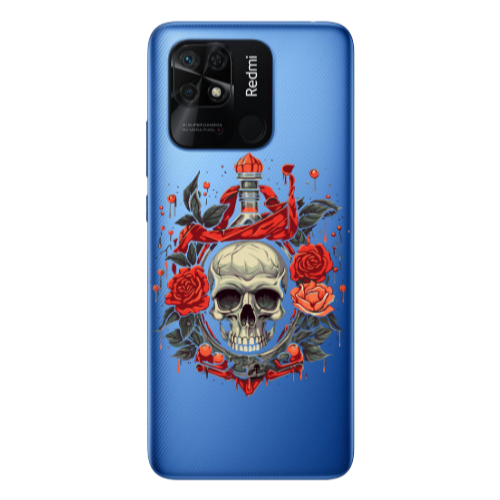Xiaomi Poco C40 Flower head Transparent Silicone TPU Θήκη