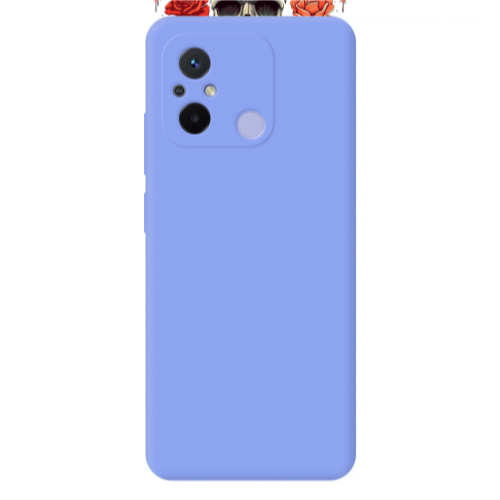 Xiaomi Redmi 12C Flower head Light Purple Colored Silicone TPU Θήκη