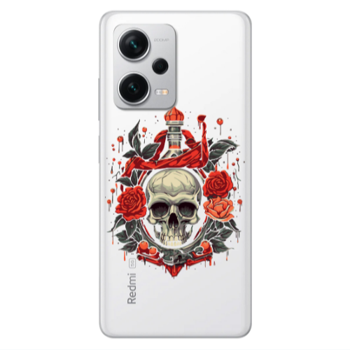 Xiaomi Redmi Note 12 5G Flower head Transparent Silicone TPU Θήκη