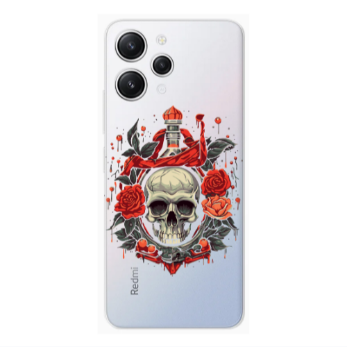 Xiaomi Redmi 12 Flower head Transparent Silicone TPU Θήκη