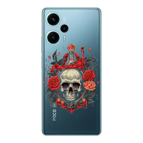 Xiaomi Poco F5 Flower head Transparent Silicone TPU Θήκη