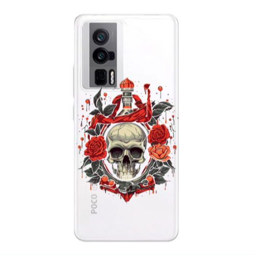 Xiaomi Poco F5 Pro Flower head Transparent Silicone TPU Θήκη