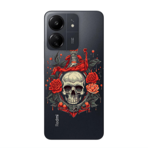 Xiaomi Redmi 13C Flower head Transparent Silicone TPU Θήκη