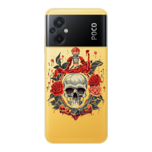 Xiaomi Poco M5 Flower head Transparent Silicone TPU Θήκη
