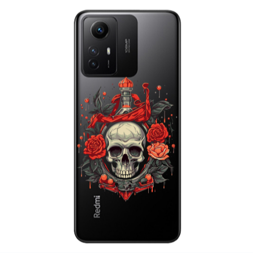 Xiaomi Redmi Note 12s Flower head Transparent Silicone TPU Θήκη