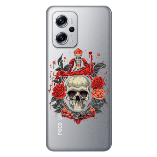 Xiaomi Poco X4 GT Flower head Transparent Silicone TPU Θήκη