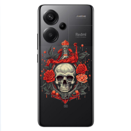 Xiaomi Redmi Note 13 Pro+ 5G  Flower head Transparent Silicone TPU Θήκη