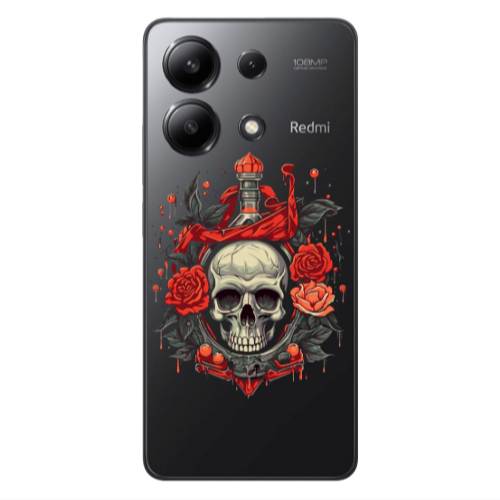 Xiaomi Redmi Note 13 4G Flower head Transparent Silicone TPU Θήκη