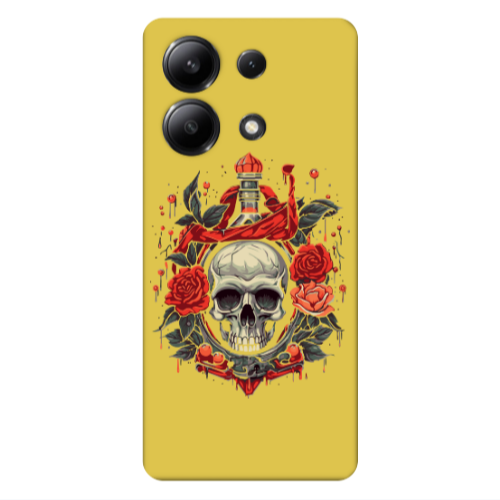 Xiaomi Redmi Note 13 4G Flower head Yellow Colored Silicone TPU Θήκη
