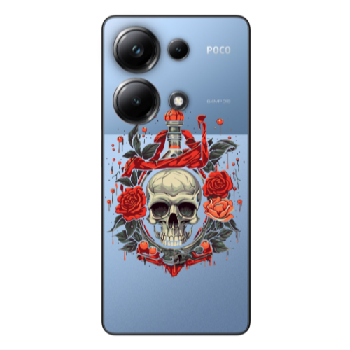 Xiaomi Poco M6 Pro 4G Flower head Transparent Silicone TPU Θήκη