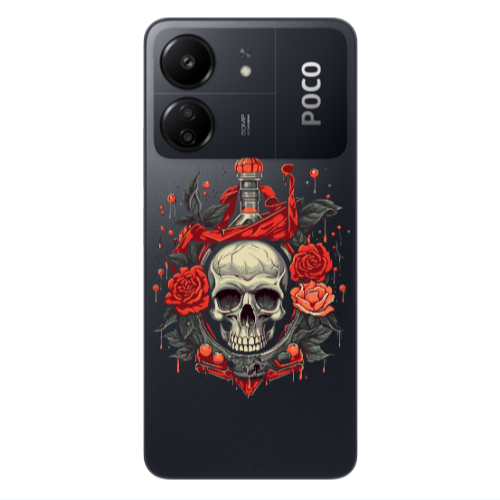 Xiaomi Poco C65 Flower head Transparent Silicone TPU Θήκη