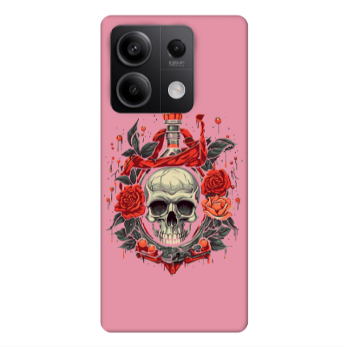 Xiaomi Redmi Note 13Pro 5G Flower head Pink Colored Silicone TPU Θήκη