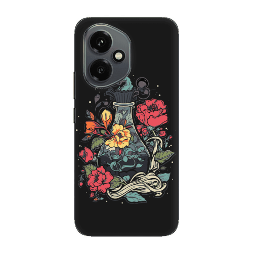 Honor Magic 400 Magic vase Black Colored Silicone TPU Θήκη