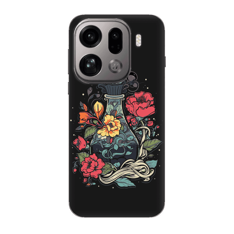 Oppo Find X9 Pro Magic vase Black Colored Silicone TPU Θήκη