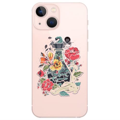 Apple iPhone 13 Magic vase Transparent Silicone TPU Θήκη