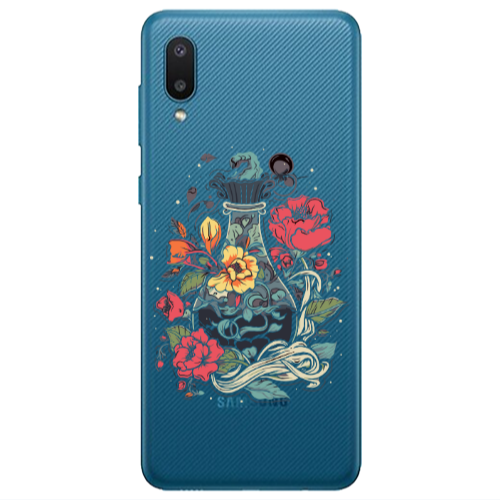Samsung A02 Magic vase Transparent Silicone TPU Θήκη