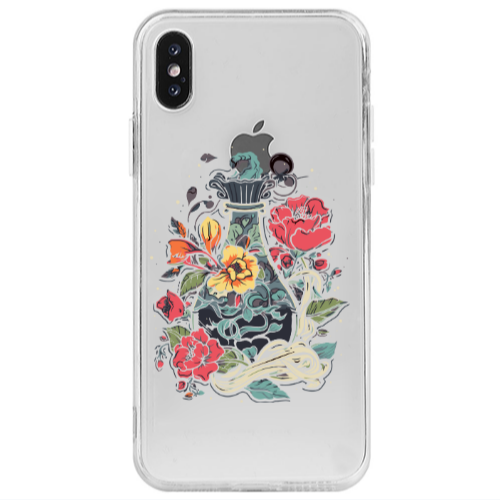Apple iPhone Xs Max Magic vase Transparent Silicone TPU Θήκη