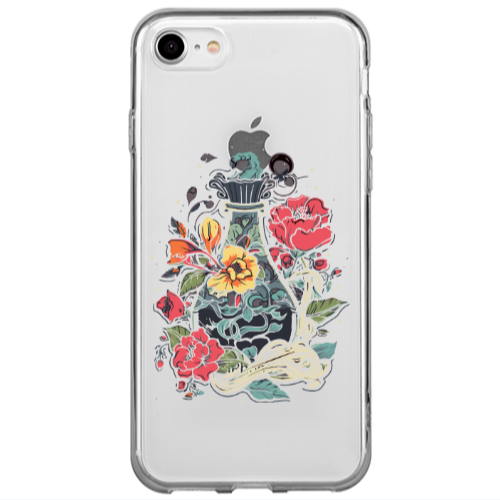 Apple iPhone 7 Magic vase Transparent Silicone TPU Θήκη