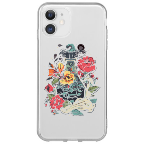 Apple iPhone 12 Mini Magic vase Transparent Silicone TPU Θήκη