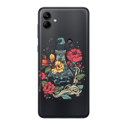 Samsung A04 Magic vase Transparent Silicone TPU Θήκη