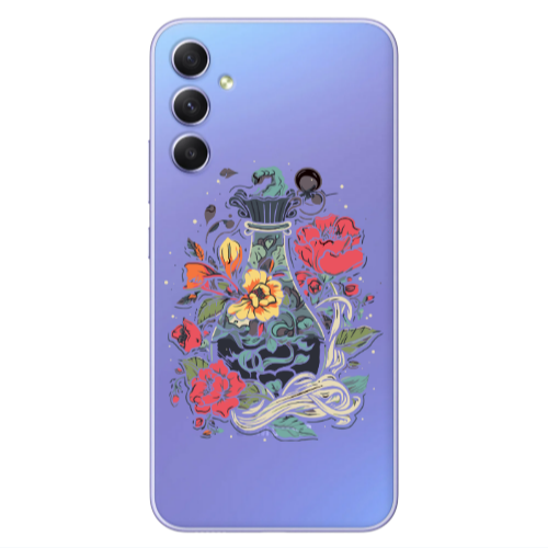 Samsung A34 Magic vase Transparent Silicone TPU Θήκη